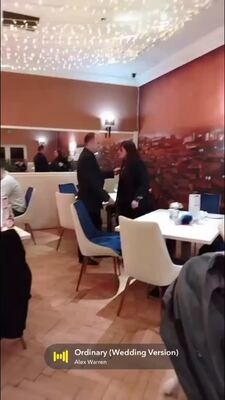 A magical Valentine's Day proposal at Valentinos
