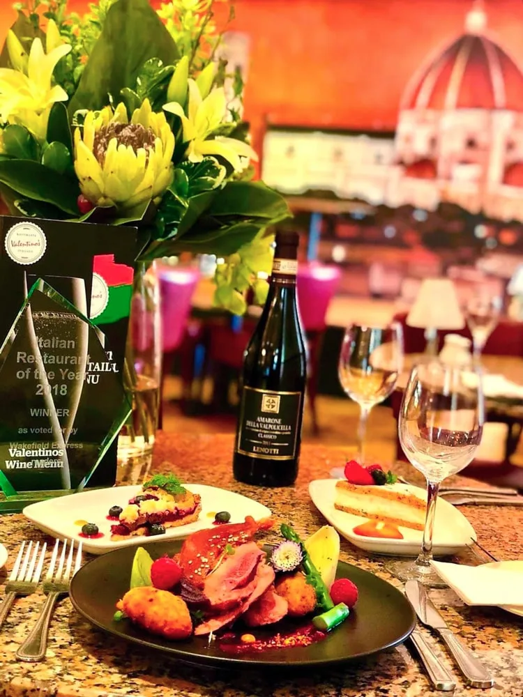 Valentino's dining experience